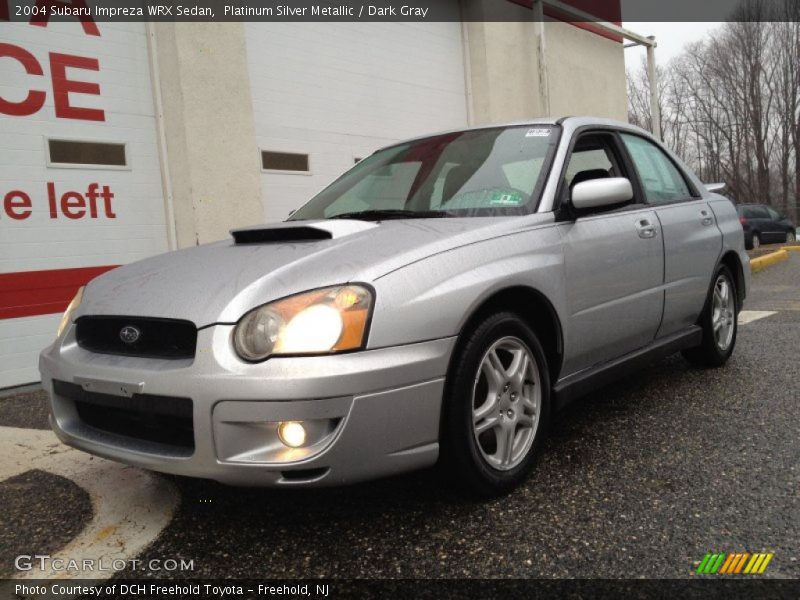 Platinum Silver Metallic / Dark Gray 2004 Subaru Impreza WRX Sedan
