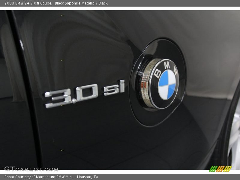 Black Sapphire Metallic / Black 2008 BMW Z4 3.0si Coupe