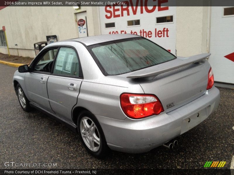 Platinum Silver Metallic / Dark Gray 2004 Subaru Impreza WRX Sedan