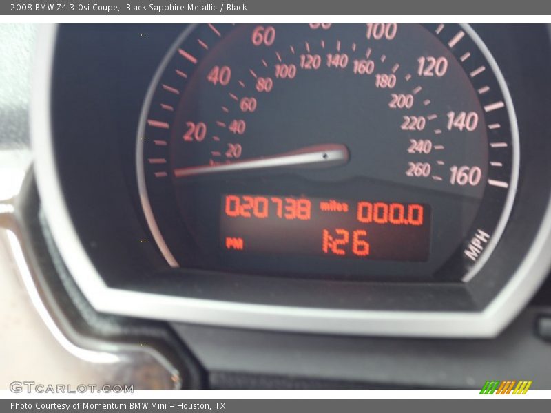 Black Sapphire Metallic / Black 2008 BMW Z4 3.0si Coupe