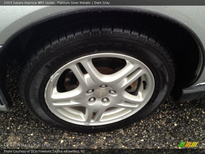 Platinum Silver Metallic / Dark Gray 2004 Subaru Impreza WRX Sedan