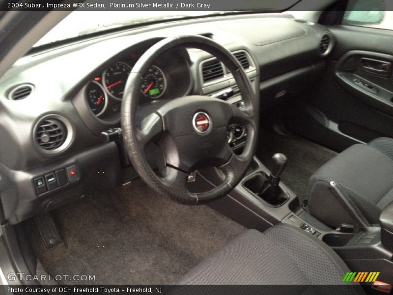 Platinum Silver Metallic / Dark Gray 2004 Subaru Impreza WRX Sedan