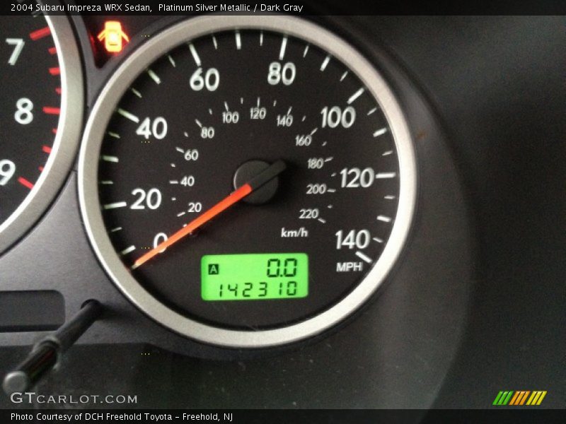 Platinum Silver Metallic / Dark Gray 2004 Subaru Impreza WRX Sedan