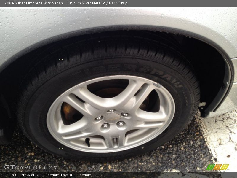 Platinum Silver Metallic / Dark Gray 2004 Subaru Impreza WRX Sedan