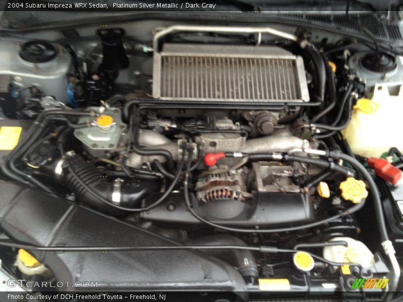 Platinum Silver Metallic / Dark Gray 2004 Subaru Impreza WRX Sedan