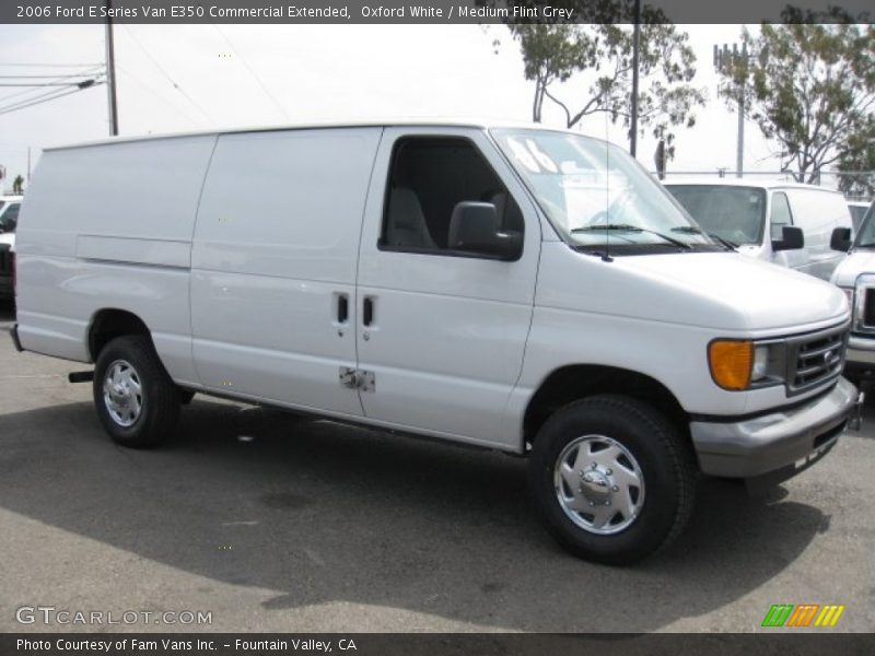 Oxford White / Medium Flint Grey 2006 Ford E Series Van E350 Commercial Extended