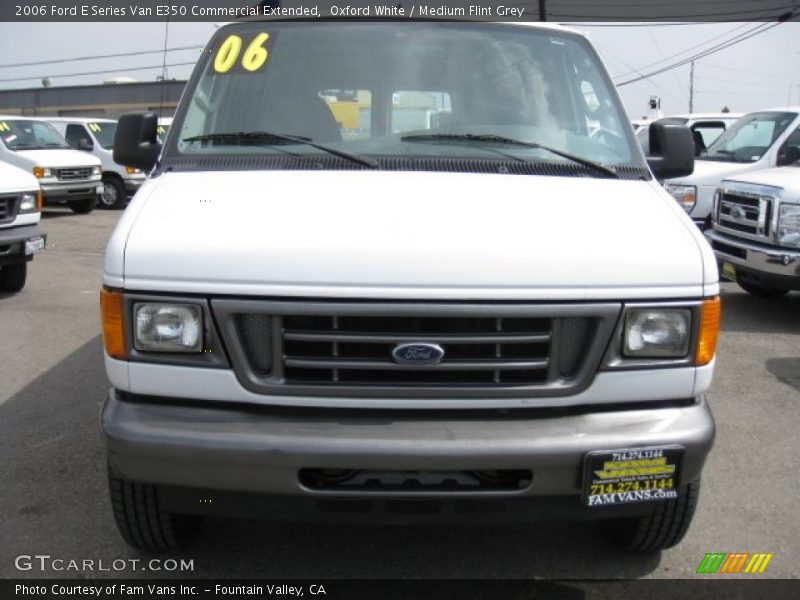 Oxford White / Medium Flint Grey 2006 Ford E Series Van E350 Commercial Extended