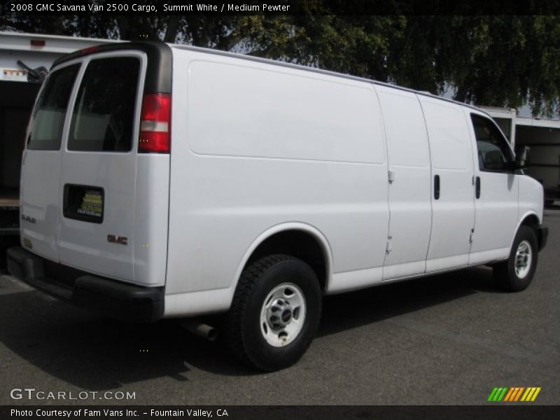 Summit White / Medium Pewter 2008 GMC Savana Van 2500 Cargo