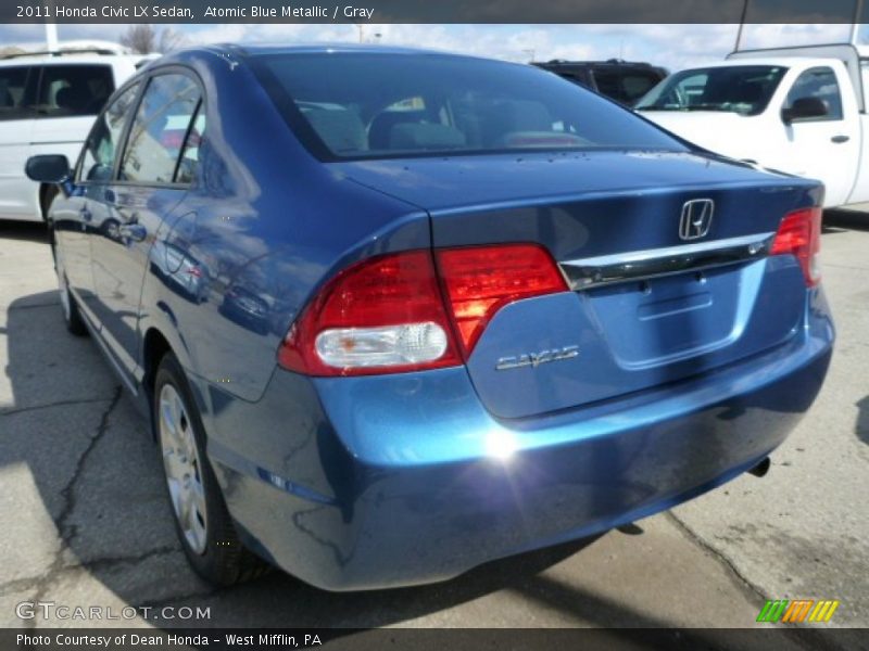 Atomic Blue Metallic / Gray 2011 Honda Civic LX Sedan
