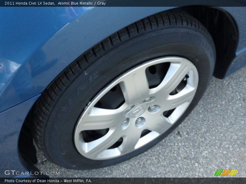 Atomic Blue Metallic / Gray 2011 Honda Civic LX Sedan