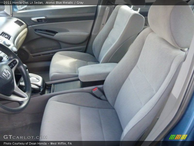 Atomic Blue Metallic / Gray 2011 Honda Civic LX Sedan