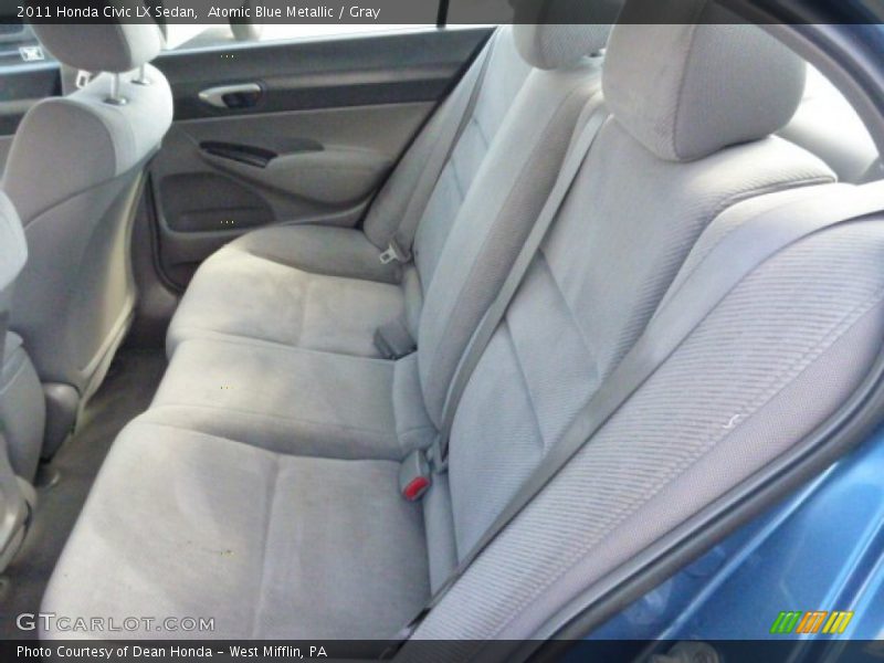Atomic Blue Metallic / Gray 2011 Honda Civic LX Sedan