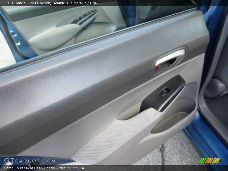 Atomic Blue Metallic / Gray 2011 Honda Civic LX Sedan