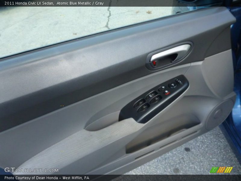 Atomic Blue Metallic / Gray 2011 Honda Civic LX Sedan
