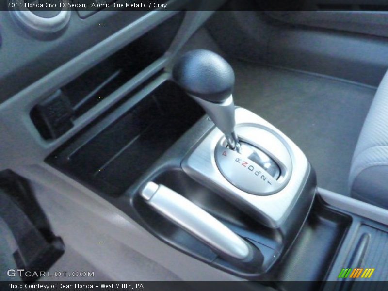 Atomic Blue Metallic / Gray 2011 Honda Civic LX Sedan