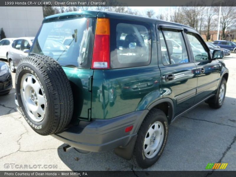 Clover Green Pearl / Charcoal 1999 Honda CR-V LX 4WD