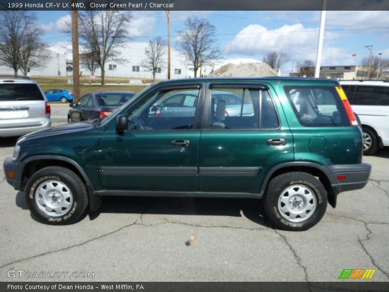 Clover Green Pearl / Charcoal 1999 Honda CR-V LX 4WD
