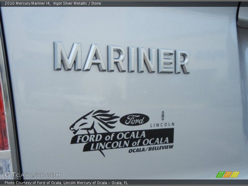 Ingot Silver Metallic / Stone 2010 Mercury Mariner I4