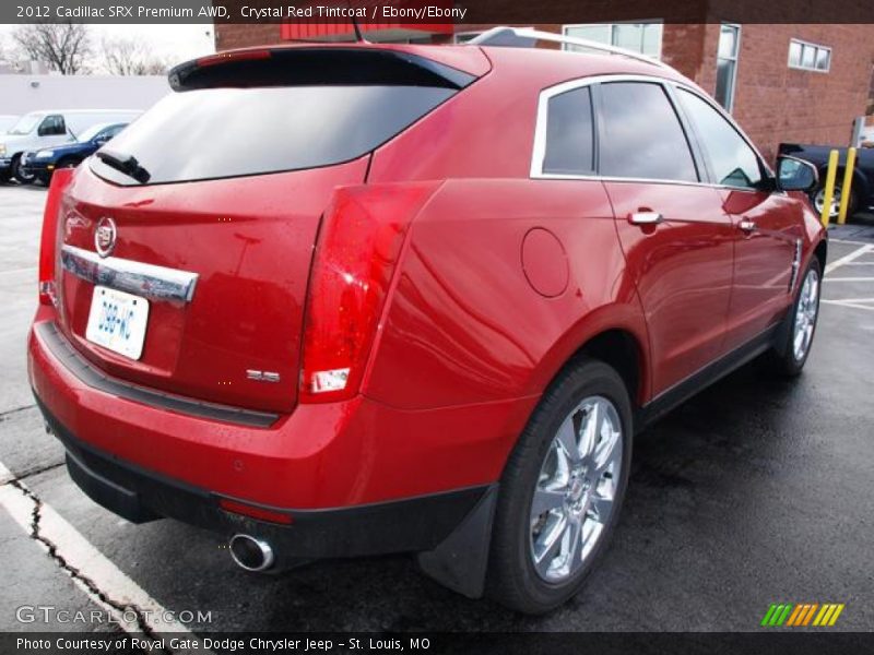 Crystal Red Tintcoat / Ebony/Ebony 2012 Cadillac SRX Premium AWD