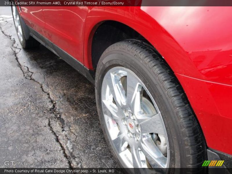 Crystal Red Tintcoat / Ebony/Ebony 2012 Cadillac SRX Premium AWD