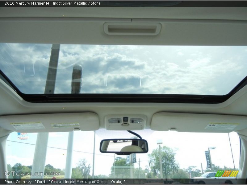 Sunroof of 2010 Mariner I4
