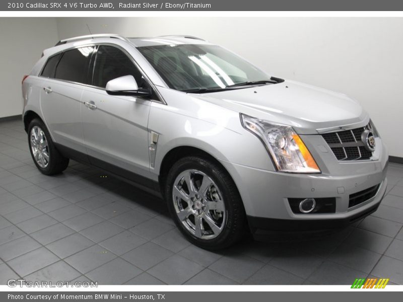 Radiant Silver / Ebony/Titanium 2010 Cadillac SRX 4 V6 Turbo AWD
