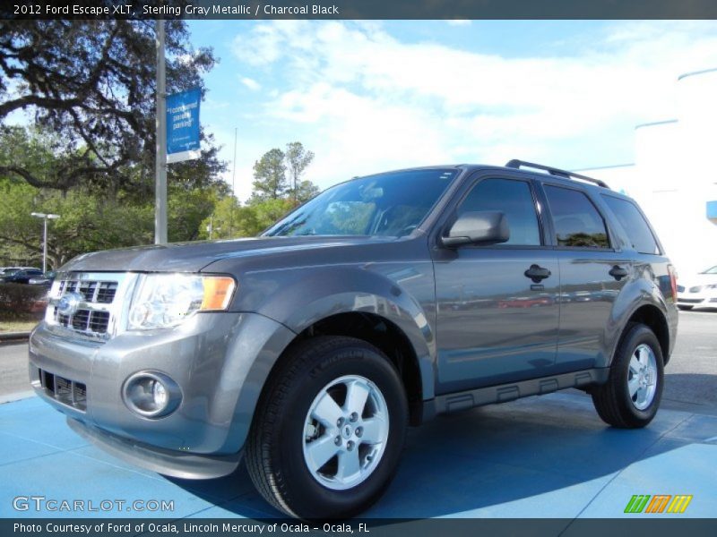 Sterling Gray Metallic / Charcoal Black 2012 Ford Escape XLT
