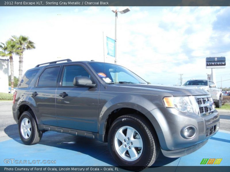 Sterling Gray Metallic / Charcoal Black 2012 Ford Escape XLT