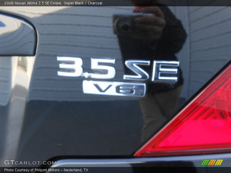 Super Black / Charcoal 2008 Nissan Altima 3.5 SE Coupe