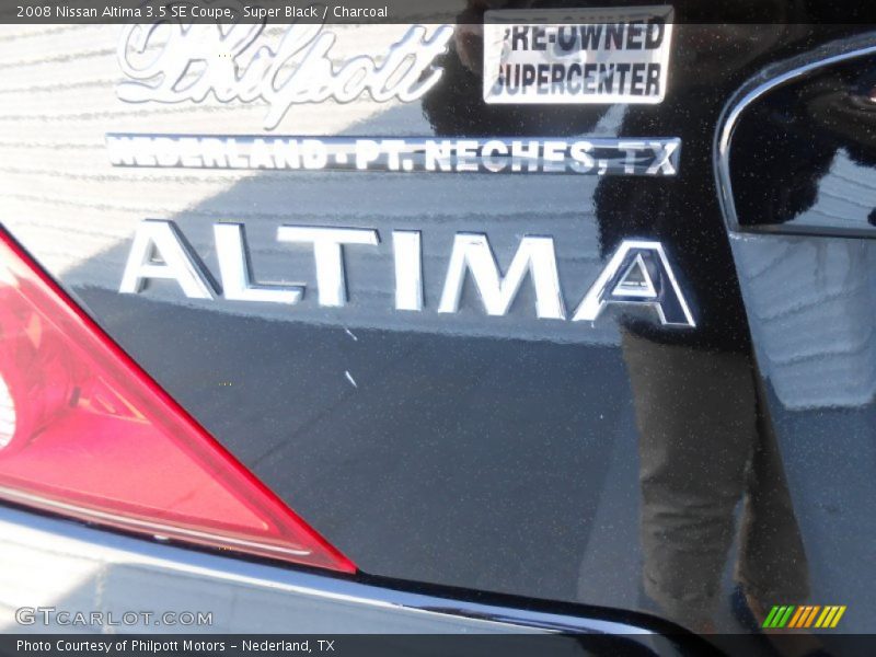 Super Black / Charcoal 2008 Nissan Altima 3.5 SE Coupe