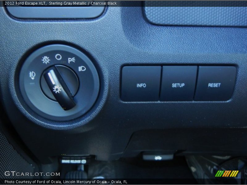 Sterling Gray Metallic / Charcoal Black 2012 Ford Escape XLT