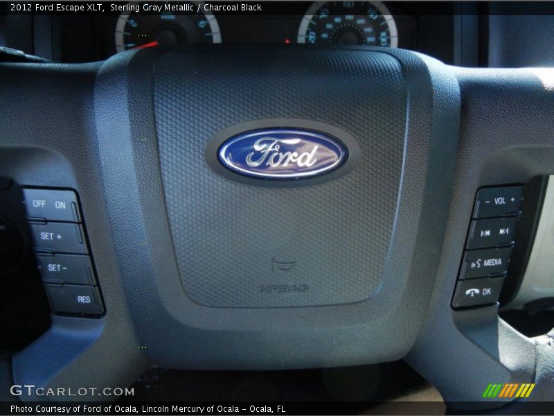 Sterling Gray Metallic / Charcoal Black 2012 Ford Escape XLT
