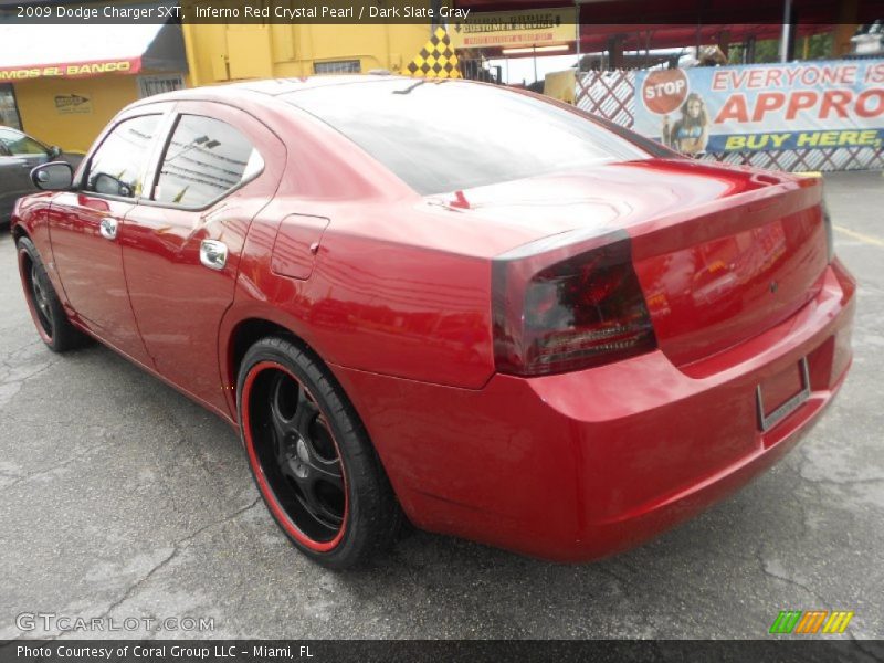 Inferno Red Crystal Pearl / Dark Slate Gray 2009 Dodge Charger SXT