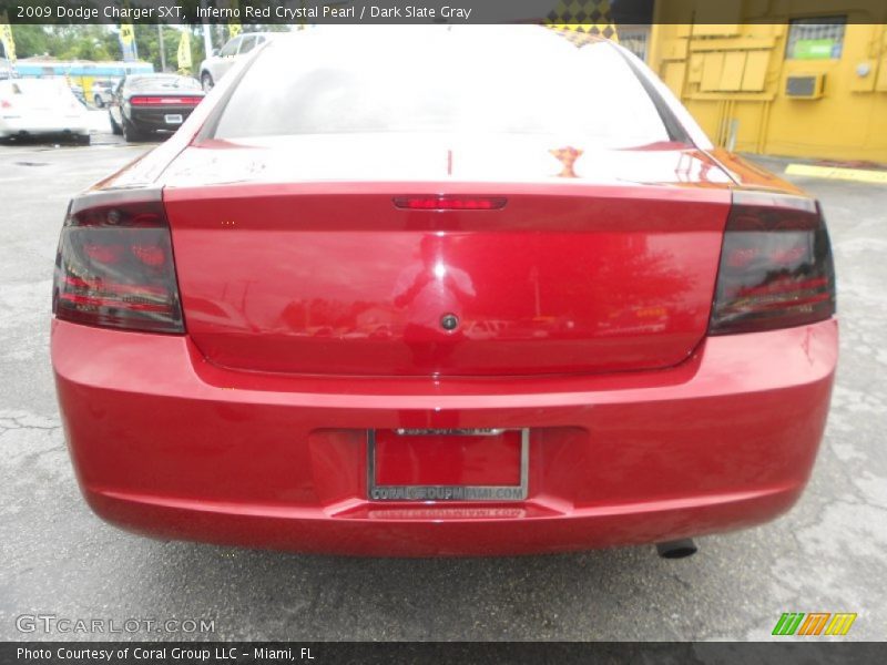Inferno Red Crystal Pearl / Dark Slate Gray 2009 Dodge Charger SXT