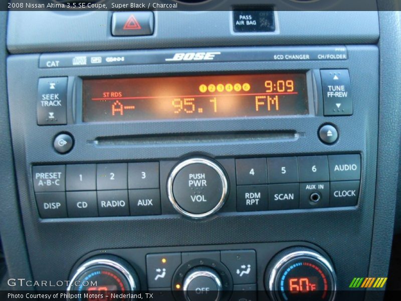 Super Black / Charcoal 2008 Nissan Altima 3.5 SE Coupe