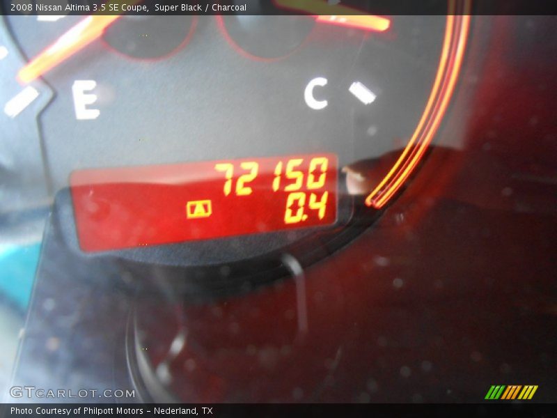 Super Black / Charcoal 2008 Nissan Altima 3.5 SE Coupe