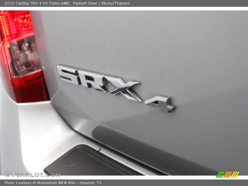 Radiant Silver / Ebony/Titanium 2010 Cadillac SRX 4 V6 Turbo AWD