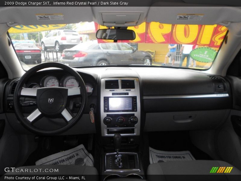 Inferno Red Crystal Pearl / Dark Slate Gray 2009 Dodge Charger SXT