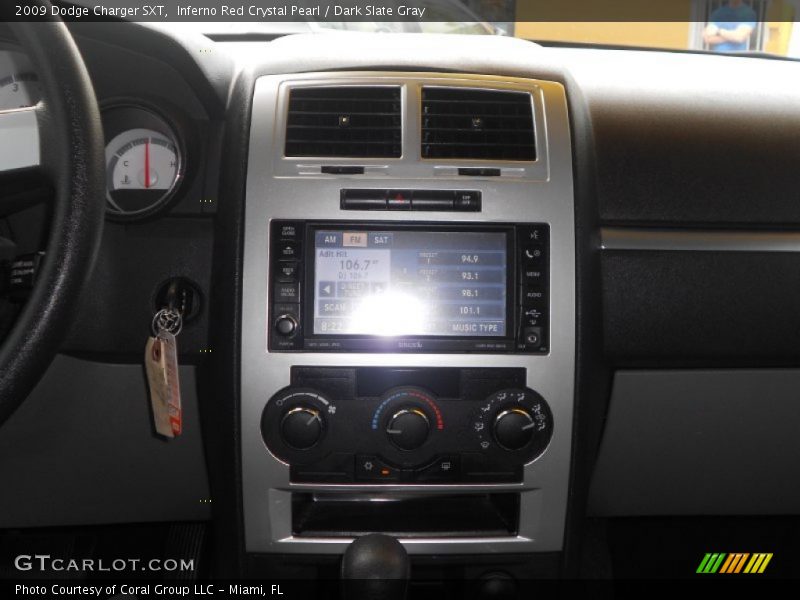 Inferno Red Crystal Pearl / Dark Slate Gray 2009 Dodge Charger SXT