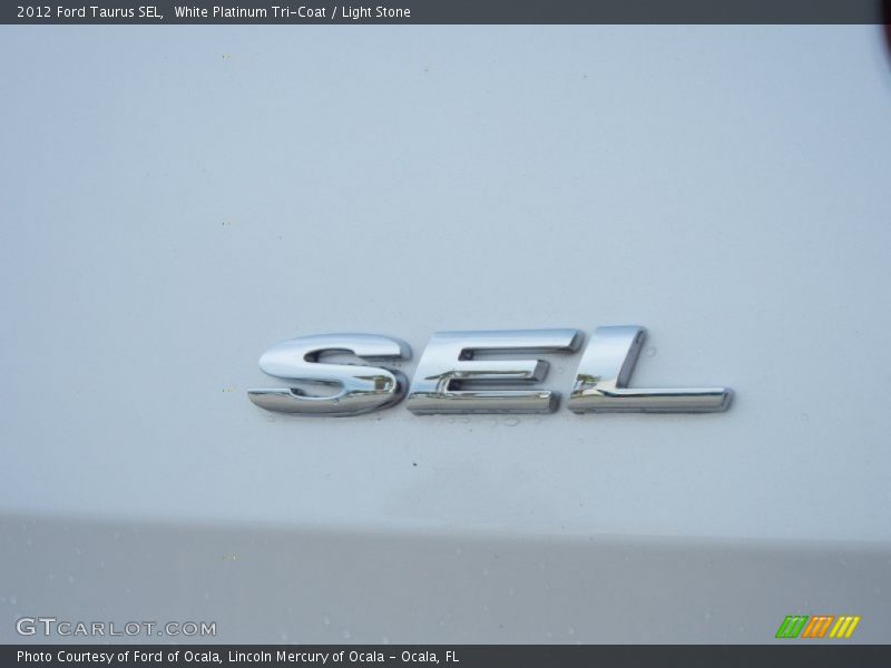 White Platinum Tri-Coat / Light Stone 2012 Ford Taurus SEL