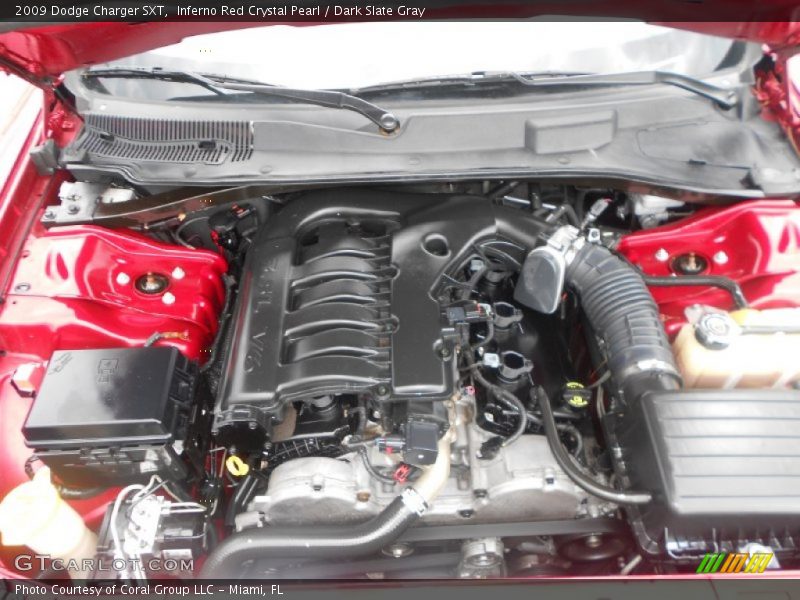 Inferno Red Crystal Pearl / Dark Slate Gray 2009 Dodge Charger SXT