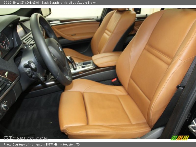 Black Sapphire Metallic / Saddle Brown 2010 BMW X5 xDrive30i