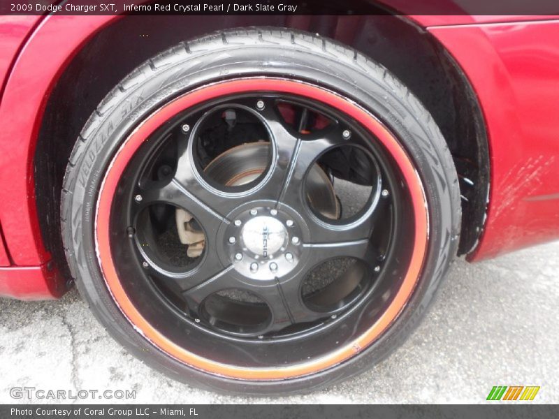 Inferno Red Crystal Pearl / Dark Slate Gray 2009 Dodge Charger SXT