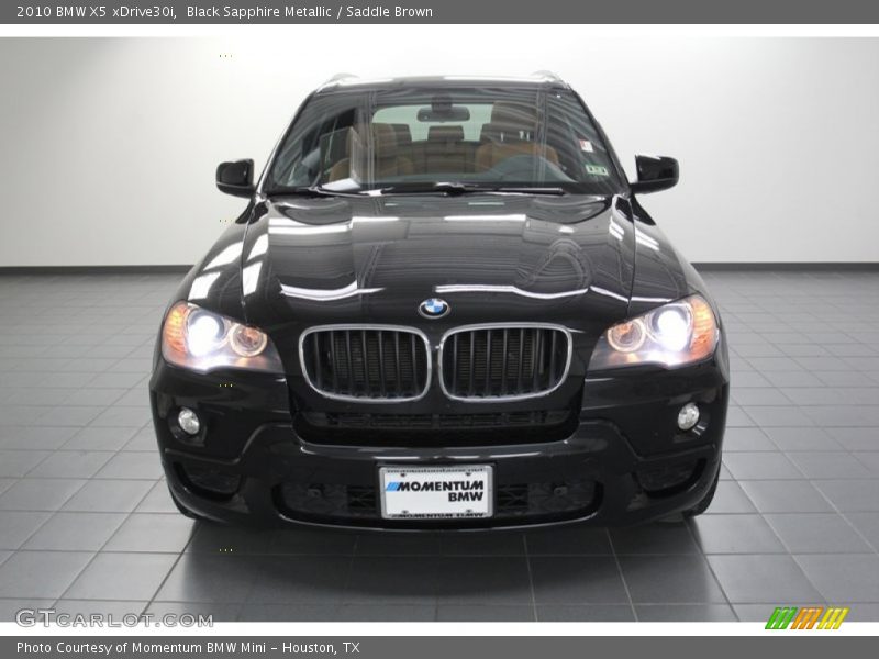 Black Sapphire Metallic / Saddle Brown 2010 BMW X5 xDrive30i