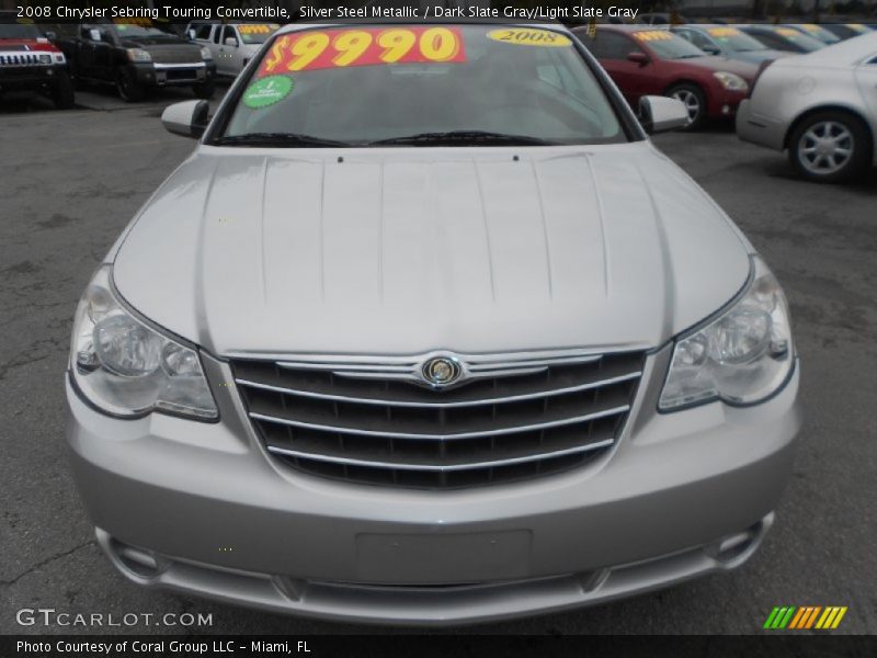 Silver Steel Metallic / Dark Slate Gray/Light Slate Gray 2008 Chrysler Sebring Touring Convertible