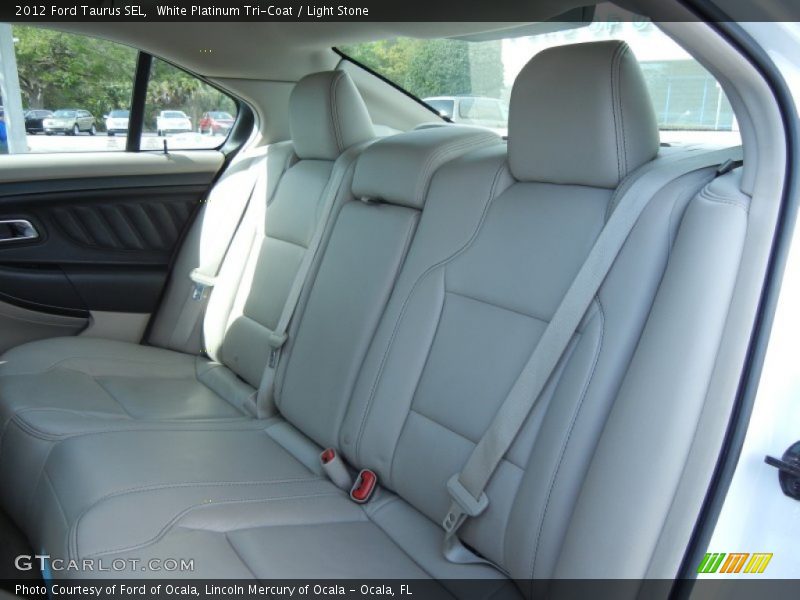 White Platinum Tri-Coat / Light Stone 2012 Ford Taurus SEL