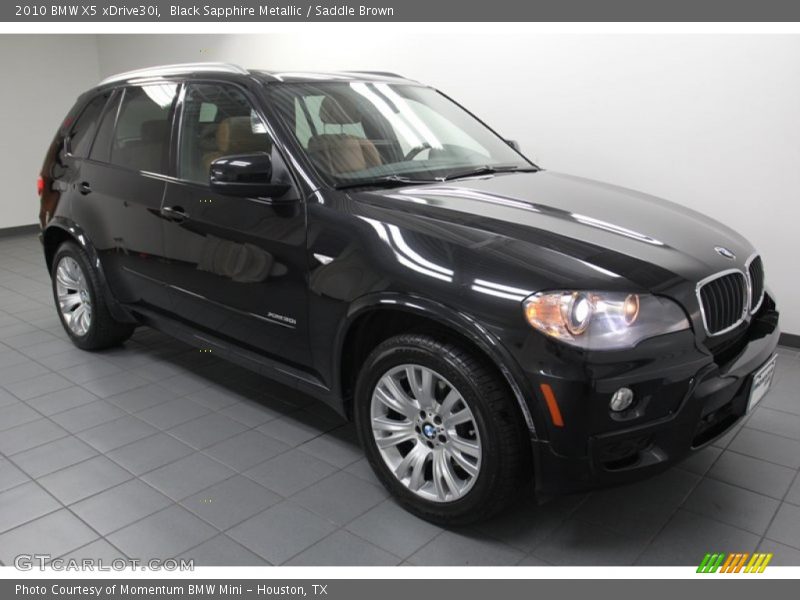Black Sapphire Metallic / Saddle Brown 2010 BMW X5 xDrive30i