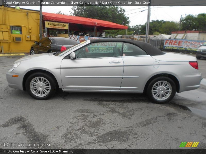 Silver Steel Metallic / Dark Slate Gray/Light Slate Gray 2008 Chrysler Sebring Touring Convertible