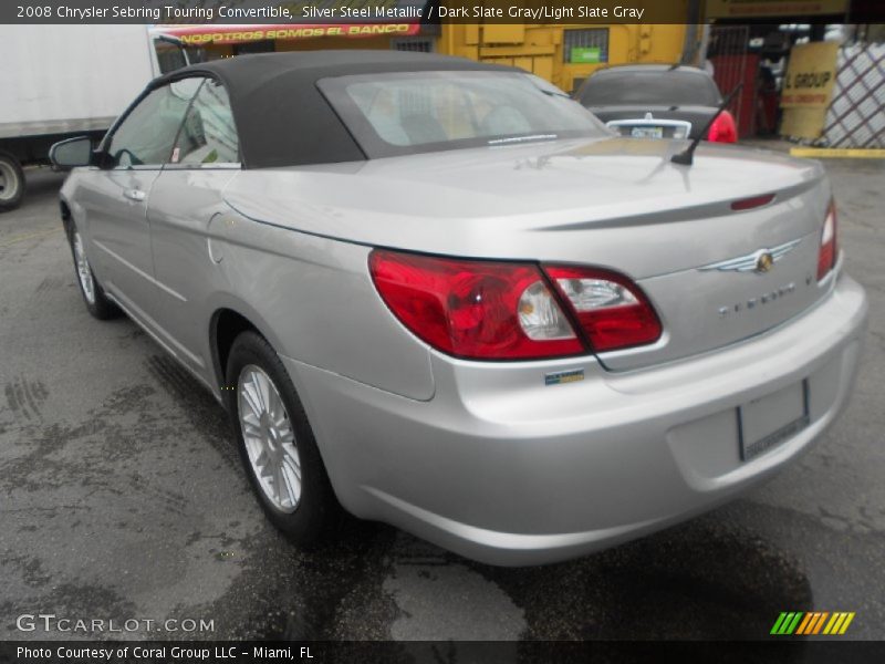Silver Steel Metallic / Dark Slate Gray/Light Slate Gray 2008 Chrysler Sebring Touring Convertible