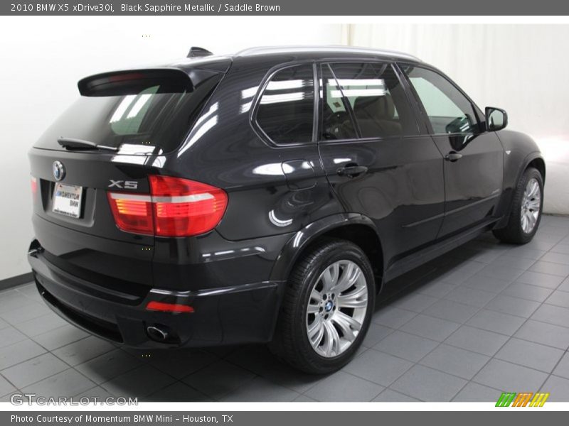 Black Sapphire Metallic / Saddle Brown 2010 BMW X5 xDrive30i